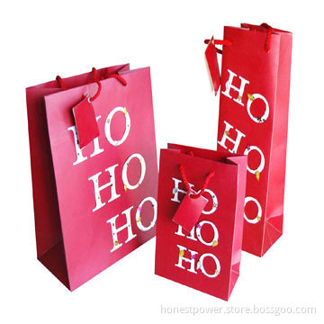 Paper Shopping Bag with Off-set Printing and Matte Lamination, Customized Sizes/Designs are Accepted
